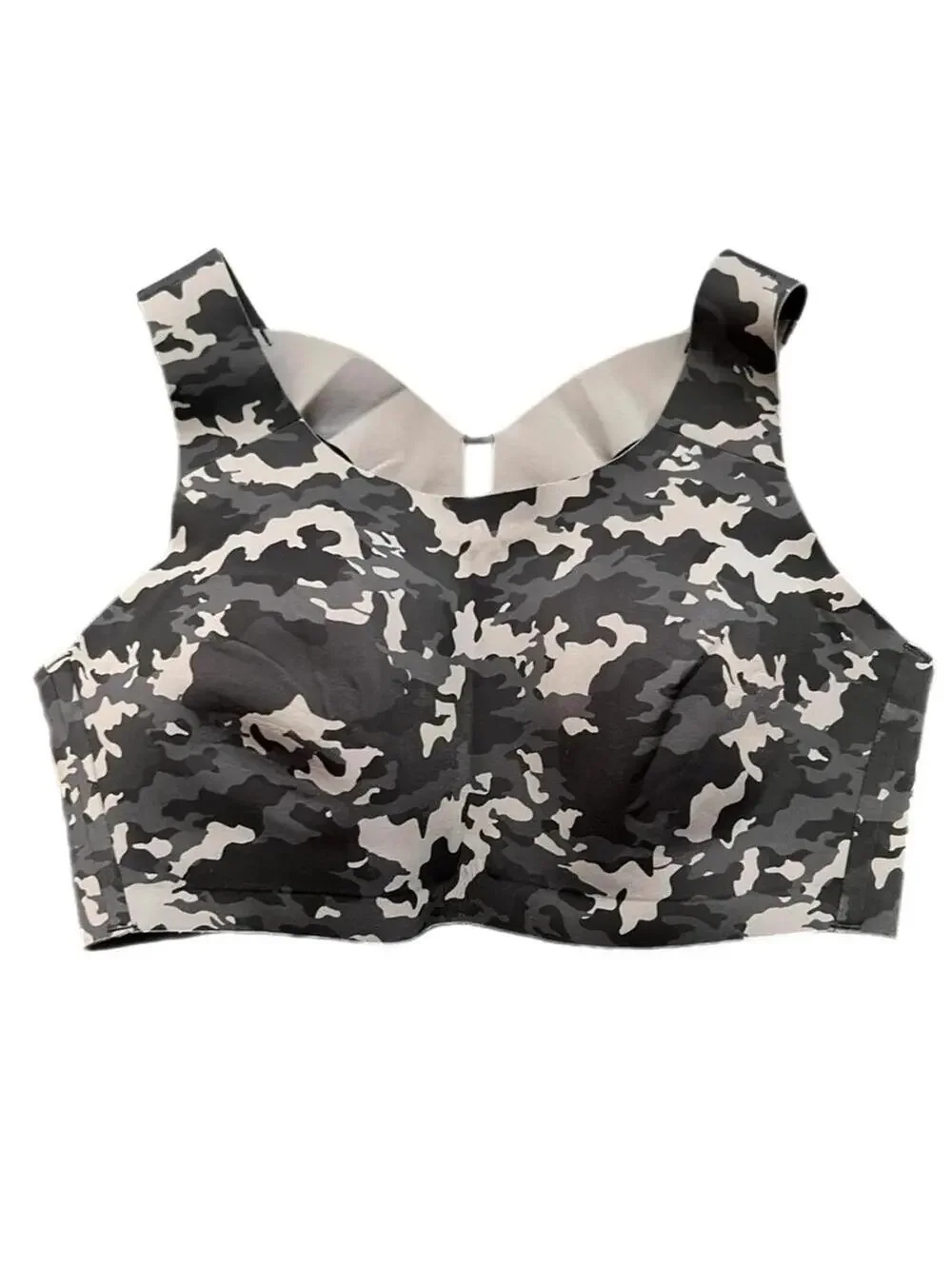SYROKAN Camouflage Patterned Athletic Sports Bra - 34C